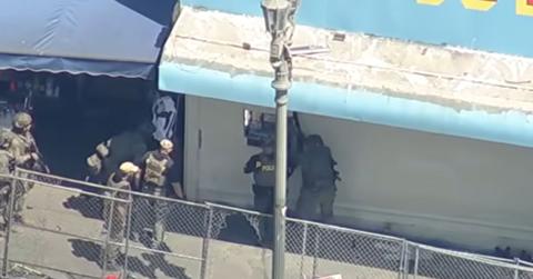 Federal drug raid at LA park.