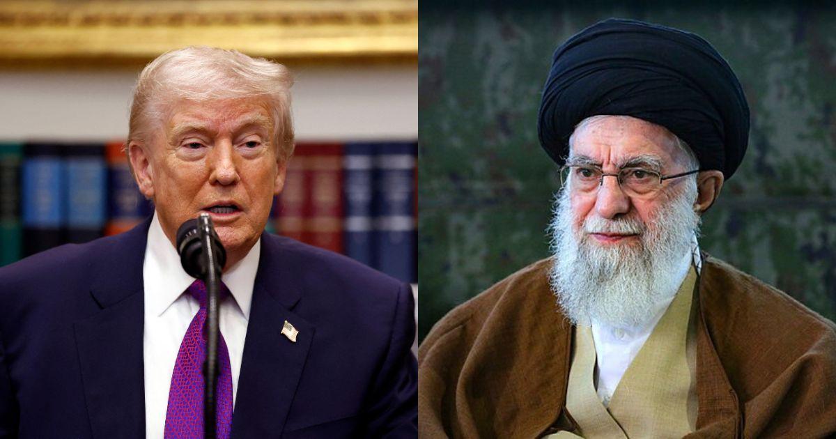 Donald Trump and  Ayatollah Ali Khamenei