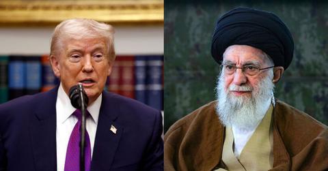 Donald Trump and Ayatollah Ali Khamenei