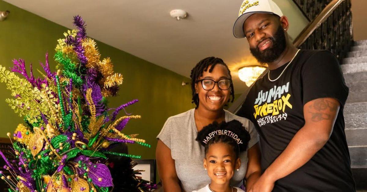 Shayna and George Lee with daughter at the New Orleans City Council.