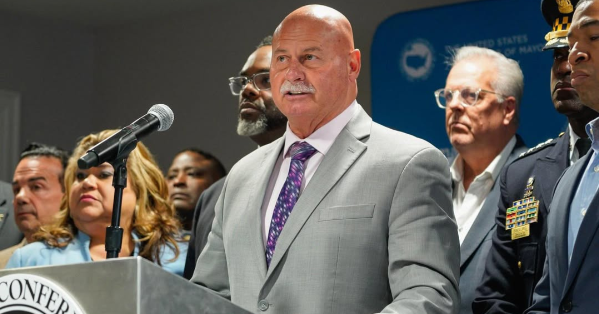 Fresno Mayor Jerry Dyer speaks at a public event as controversy grows over text messages he sent to school board trustees regarding the SEDA development plan.
