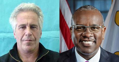 Jeffrey Epstein and Albert Bryan Jr.