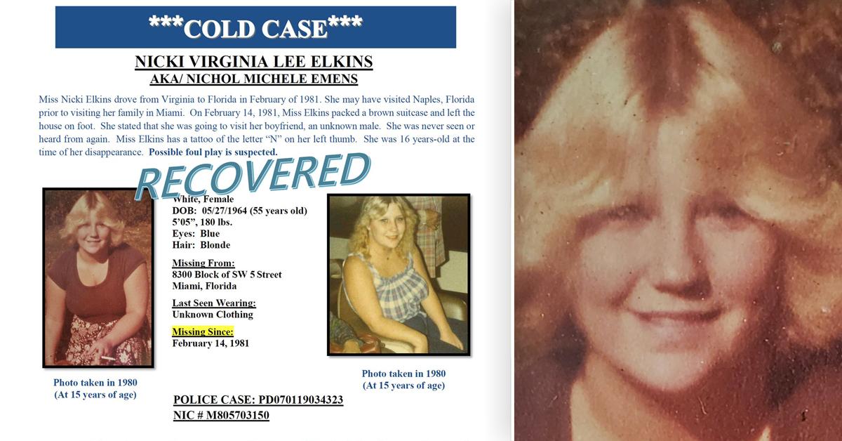 florida cold case nicki elkins police fpd