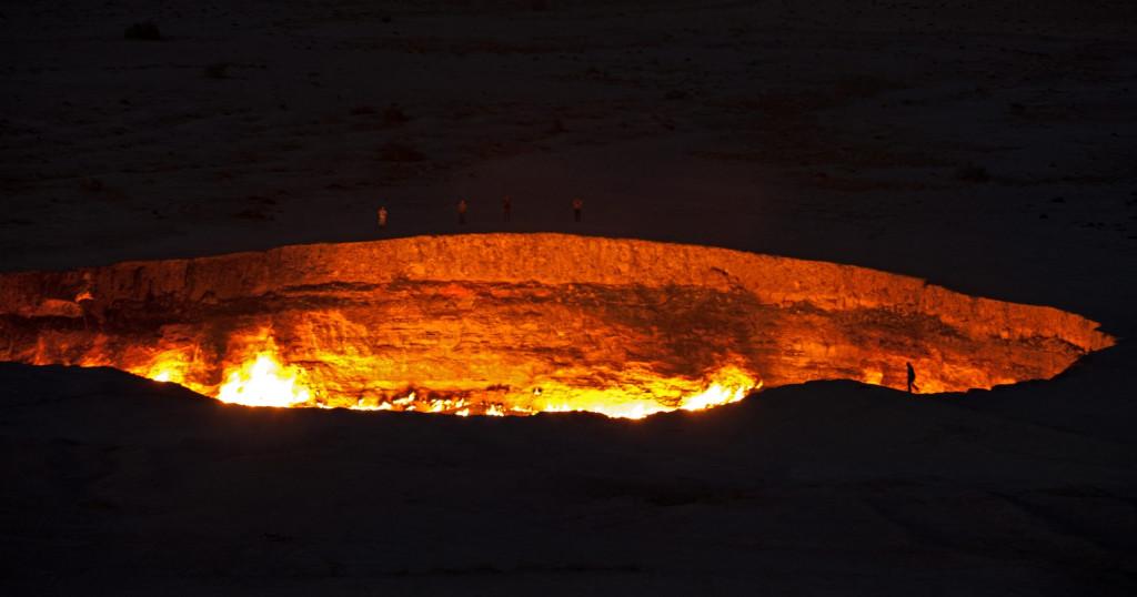 Explorer Recalls Drop Into Giant Fiery Asian Crater