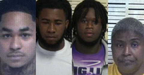 Five arrested for creating ruckus during a high school graduation ceremony.