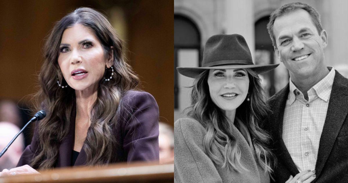 Kristi Noem with husband Bryon Noem.