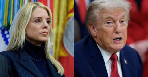 Pam Bondi and Donald Trump