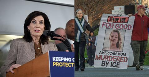 Kathy Hochul, Protest against ICE