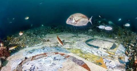 Stunning Roman Mosaic Discovered in Submerged Italian Villa