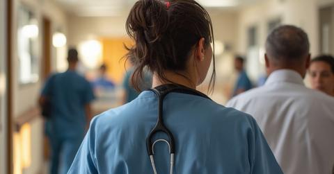 Accused cop was promptly relieved from duty after he stalked a nurse for hours