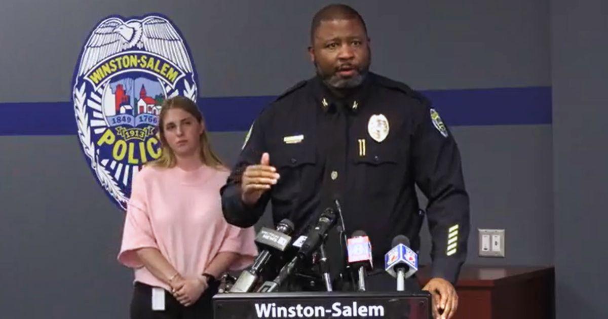Winston-Salem Police Department press briefing. 