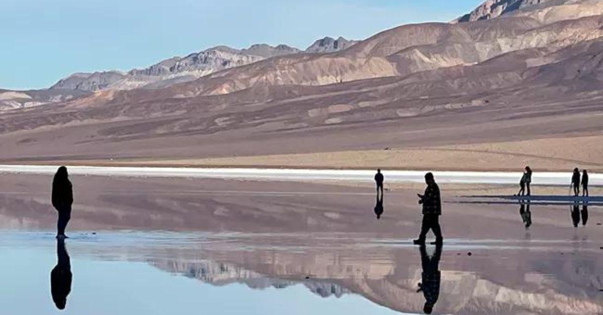 Ancient Lake Reappears in Death Valley, Creating Rare Sight