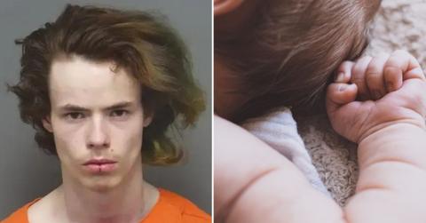 indiana dad month old baby icu inflict pain nose ring