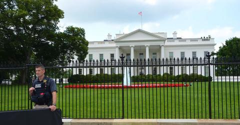 Secret service intercepts man attempting to jump barricades outside the White House