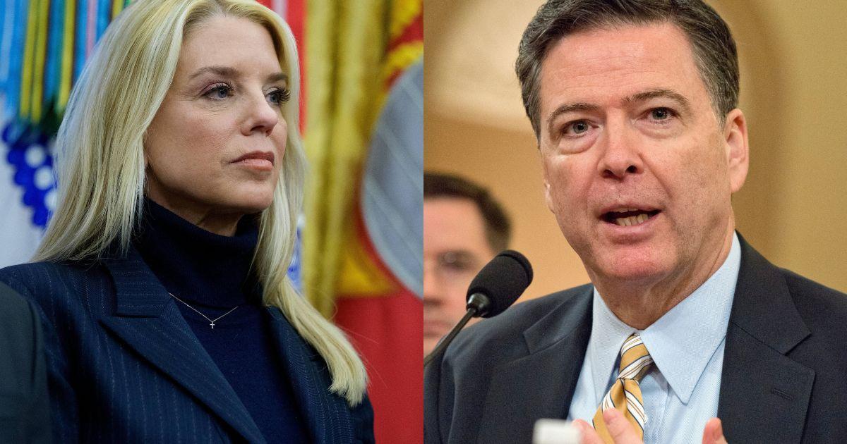 Pam Bondi and James Comey 