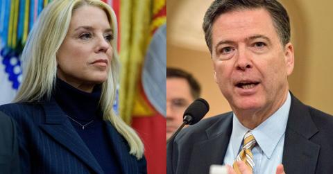 Pam Bondi and James Comey