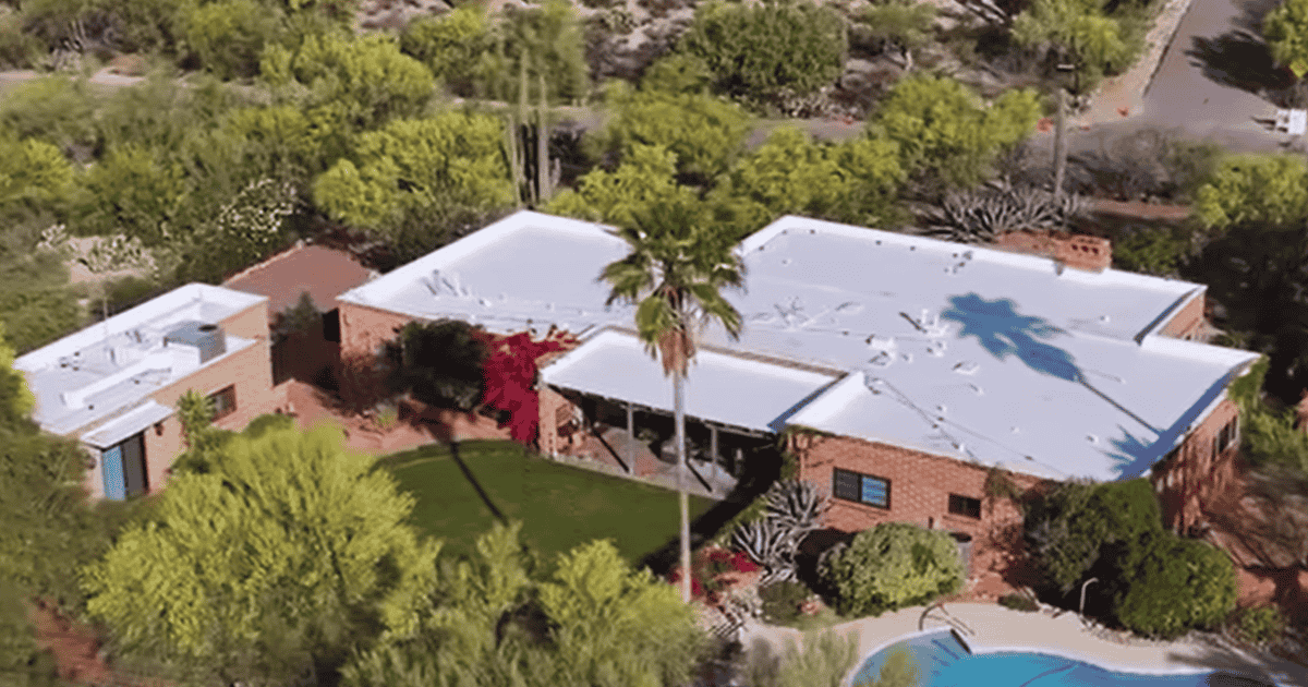 A drone view of Nancy Guthrie's home.