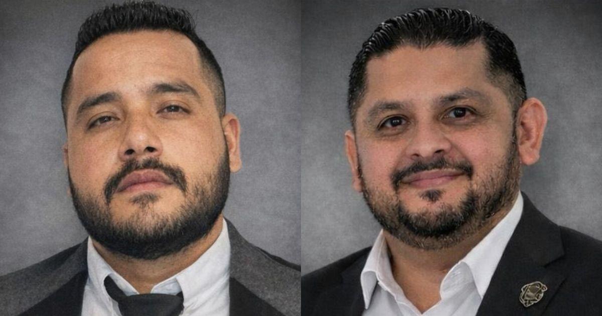 Mexican officials Pedro Román Oseguera Cervantes and Manuel Genaro Méndez Montes.