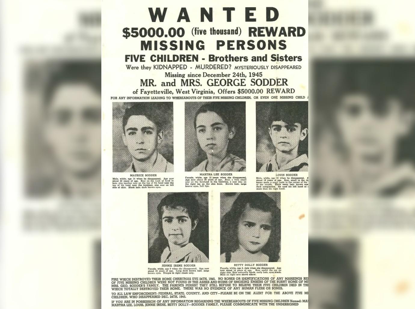 The Sodder Children case Five youngsters disappeared in WV