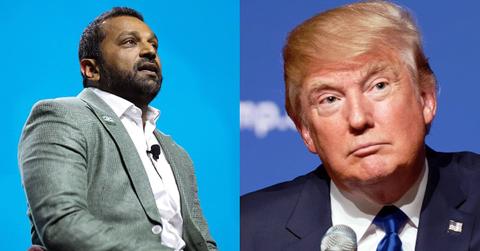 Kash Patel and Donald Trump.