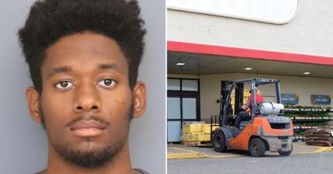 maryland man steals forklift drives over year old woman
