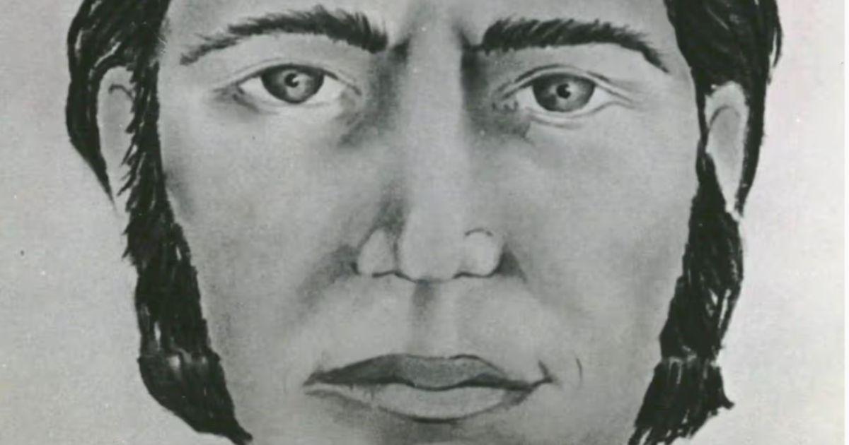 Composite sketch showing the face of a man identified as a possible suspect in the Oakland County Child Killer case.