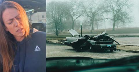 Woman in BMW kills 3 after crossing center line on highway.