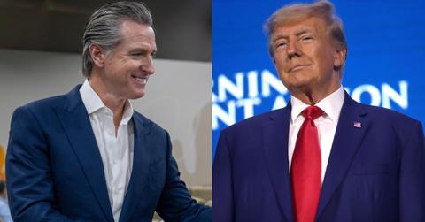 Gavin Newsom and Donald Trump