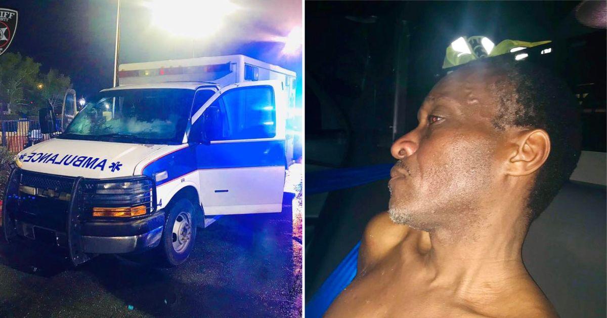 georgia man steals ambulance while naked