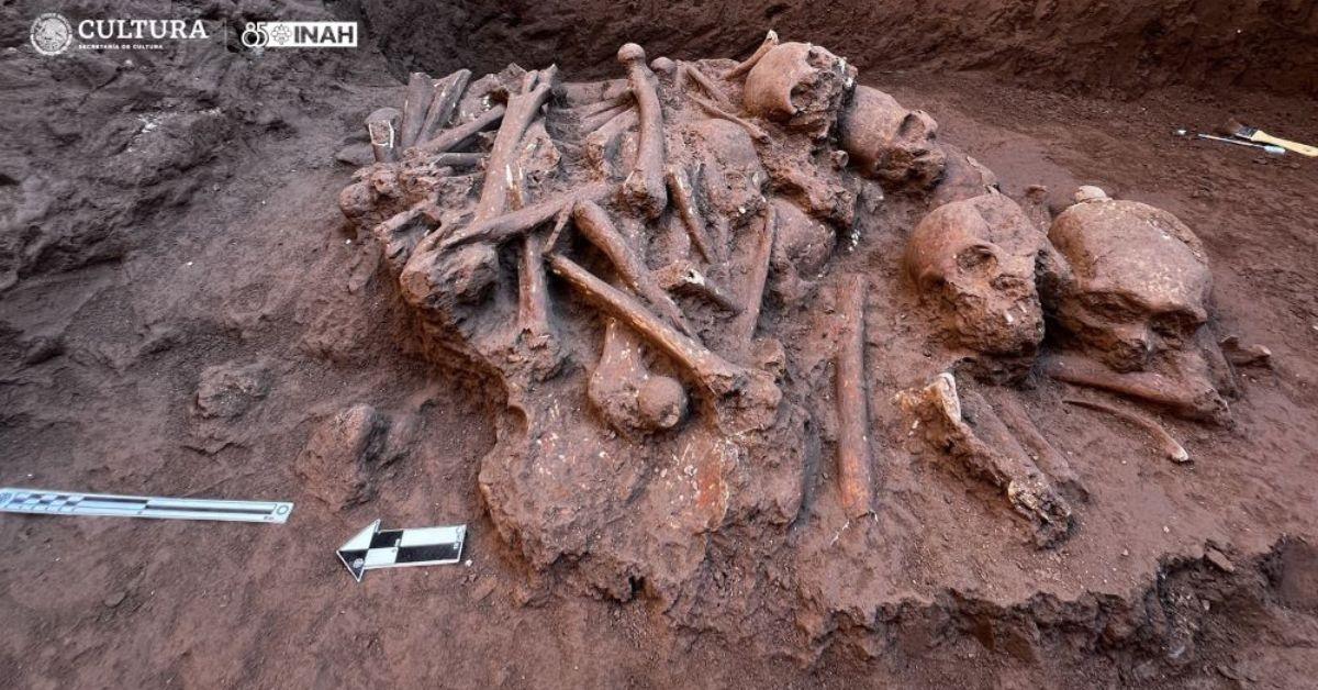 Ancient Burial Site Reveals Stacked Bones From 1,500 Years Ago in Mexico