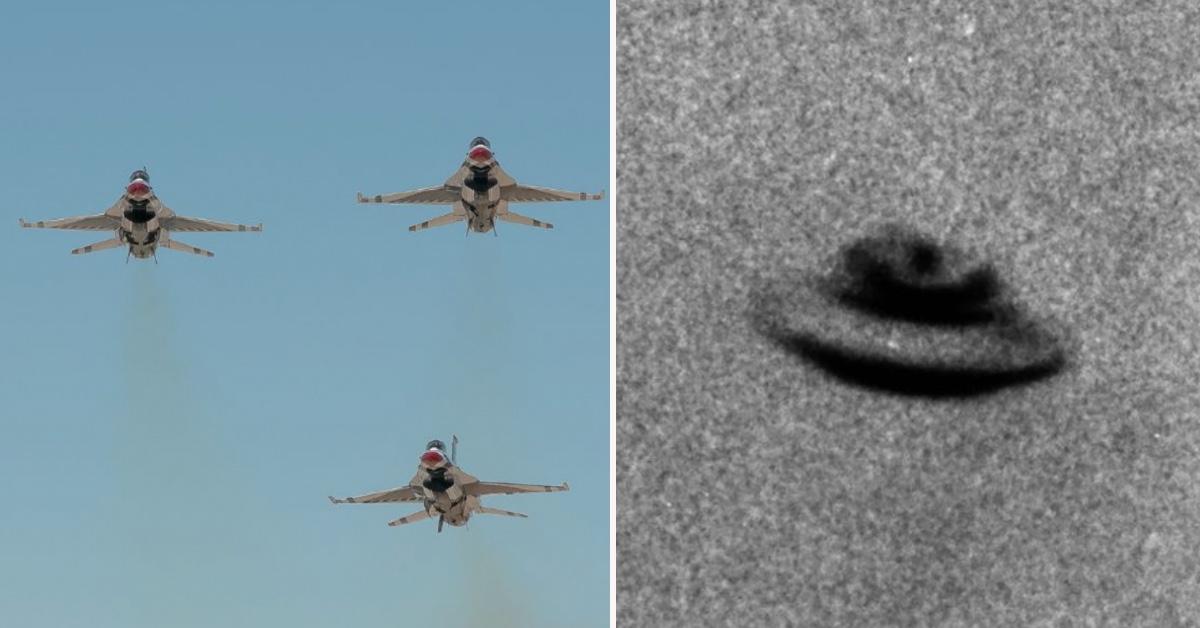 DiscShaped UFO Gets in ‘CatandMouse Game’ with Fighter Jets
