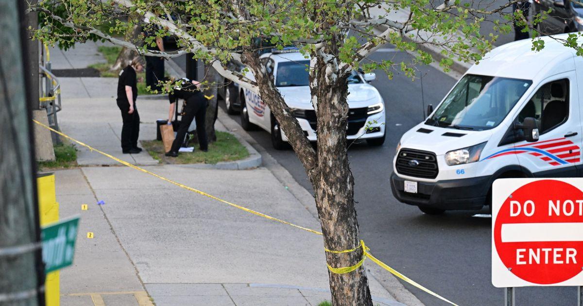 A representational image of a crime scene