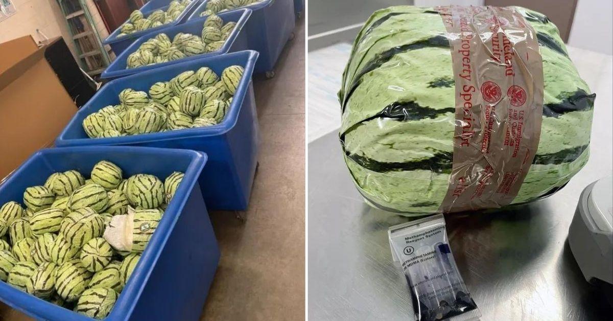 4,587 Pounds of Meth Disguised as Melons Seized at California Border