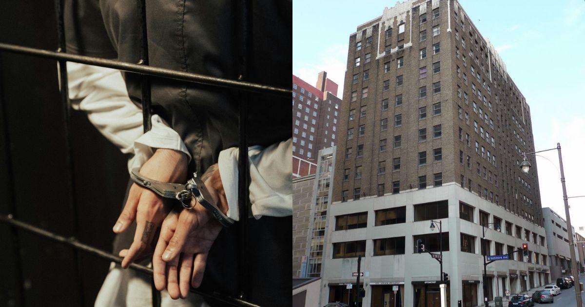 Police respond outside a Kansas City apartment building after a child fell from an upper-floor window.