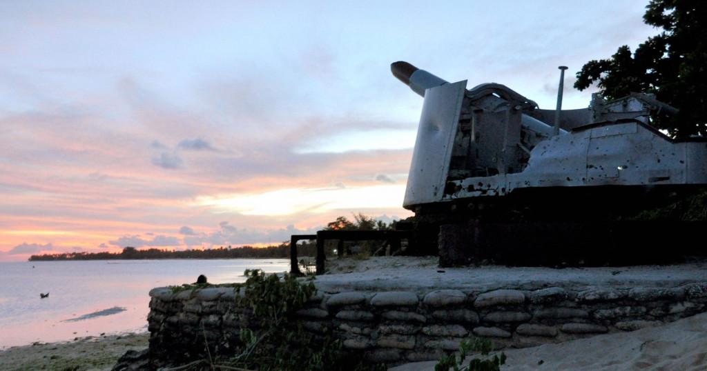 Chinese Police on Duty in Kiribati Near Hawaii, Concerning U.S.