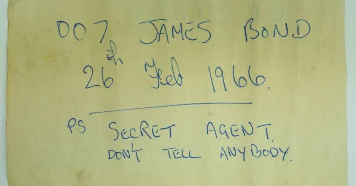 Secrets in a Bottle: Mysterious James Bond Note Found in Castle