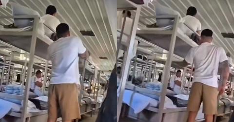 Screenshots from the viral video.