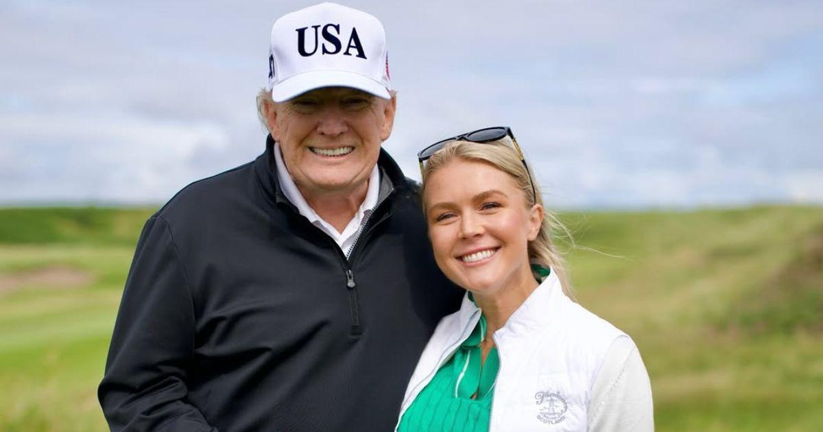 Donald Trump and Karoline Leavitt.