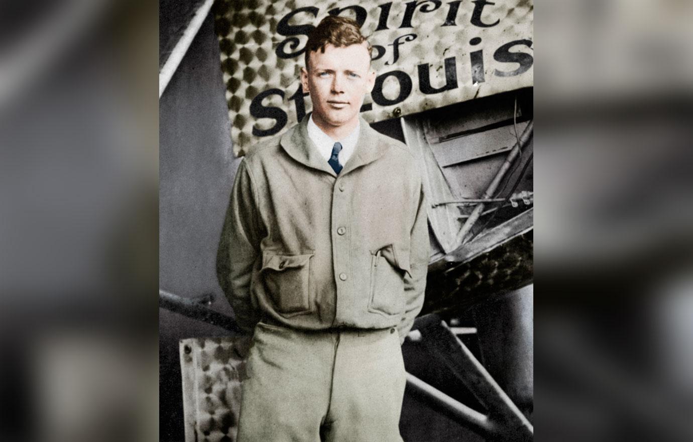 mega charles lindbergh colorized