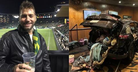 Bruce Whitman fatally crashes into an athletic club.