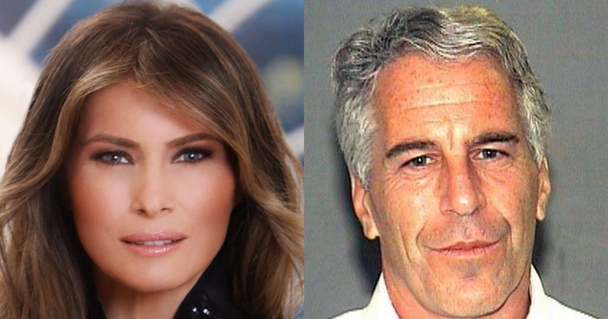 Melania Trump and Jeffrey Epstein