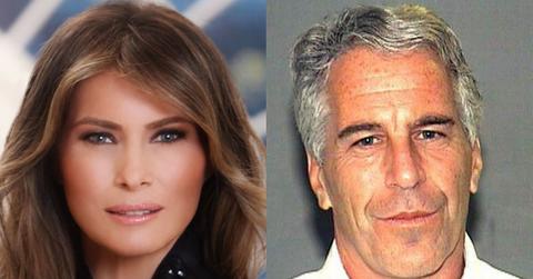Melania Trump and Jeffrey Epstein