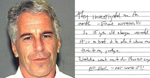 Epstein and his suicide note