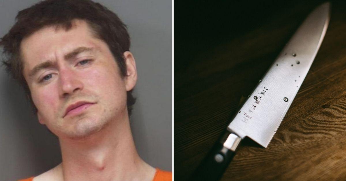 indiana man arrested mother stabbed kitchen knife in skull