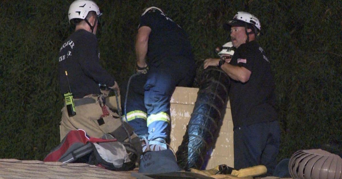 arizona man stuck in chimney while trying to break into home