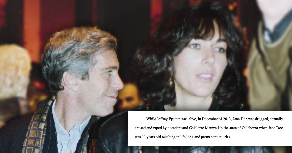 jeffrey epstein ghislaine maxwell accused of raping girl  new court docs fpd