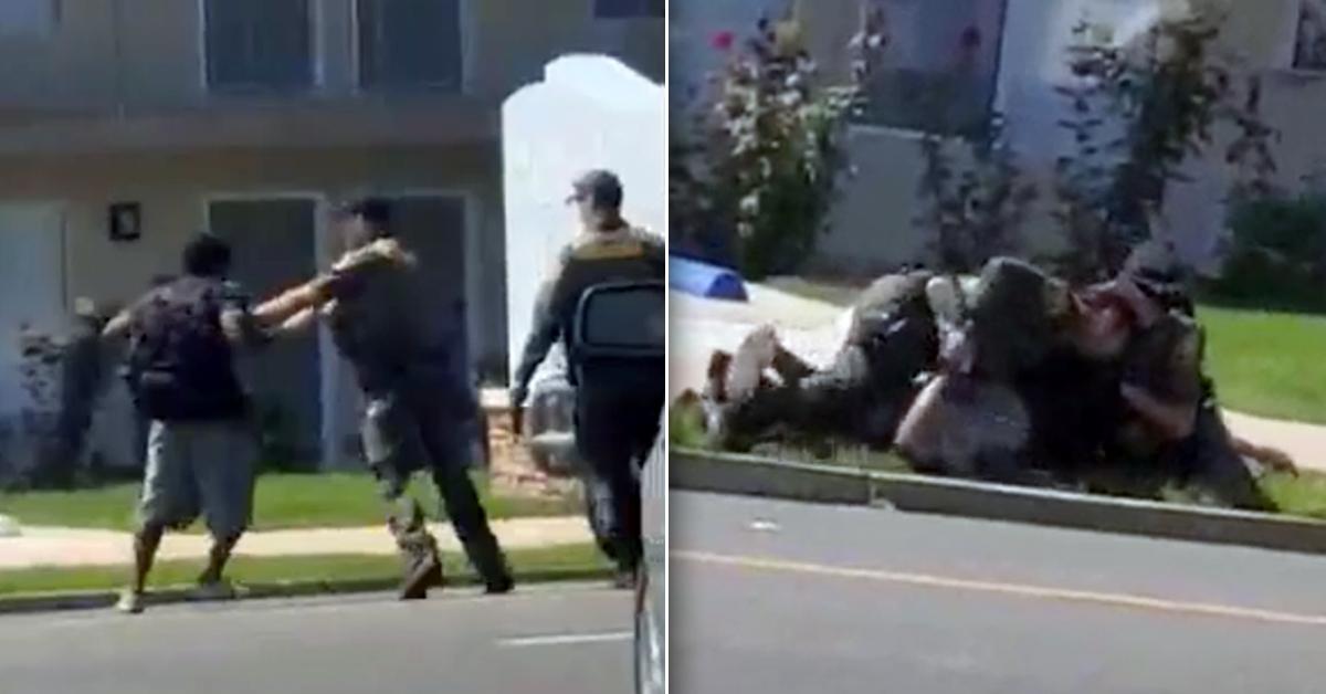 ca officer shooting video jaywalking video fpd