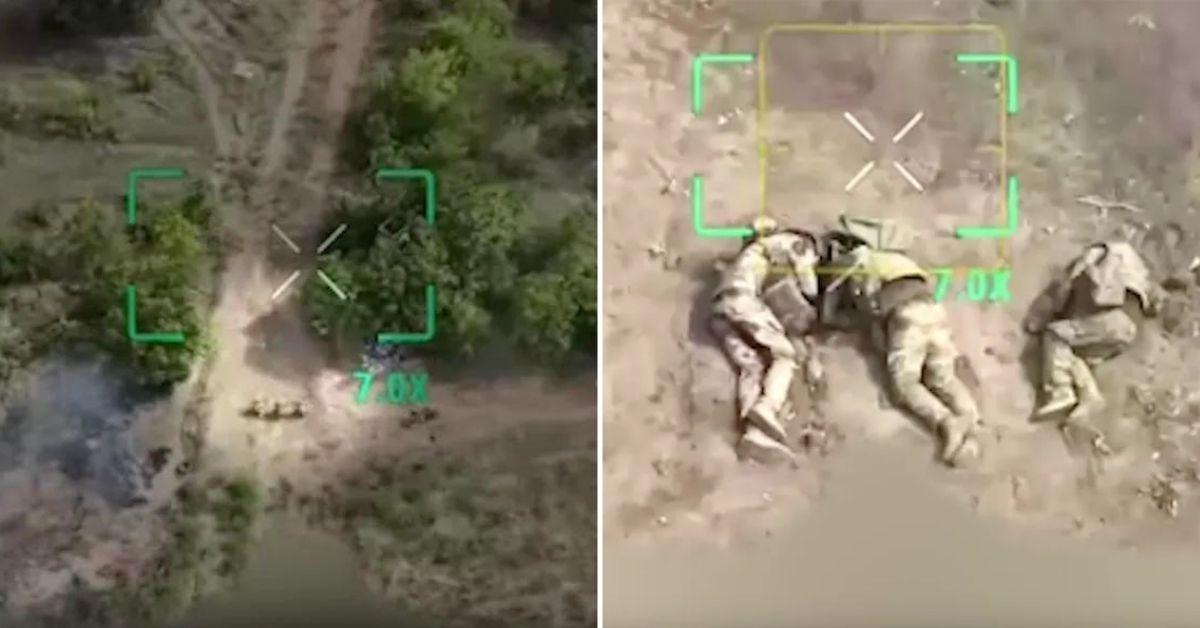 Ukrainian Drones Capture Apparent Executions of POWs by Russian Troops