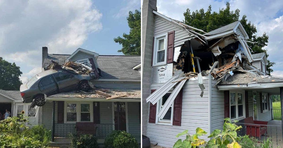 pennsylvania man crashed into second story of home saw demons