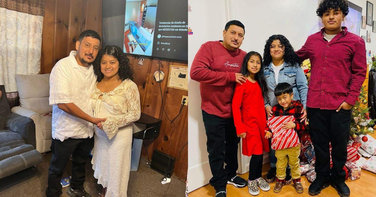 Jose Romero with his family and children.